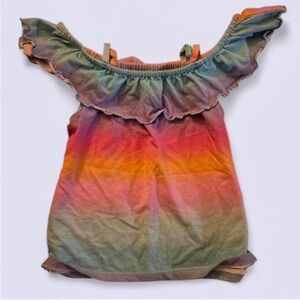 🌈 The Children's Place Ombre Ruffle Skirt Set - M 7/8